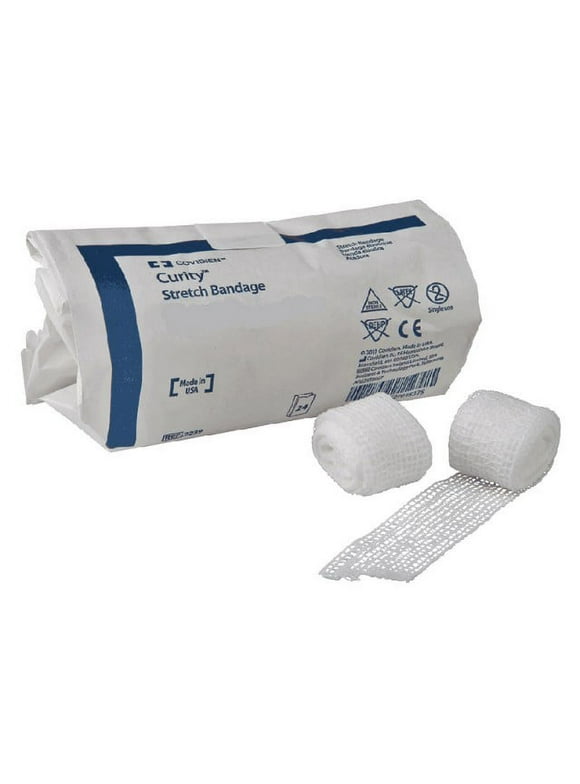 Kendall Conform Stretch Bandage, Sterile, Soft Pouch, Low Lint, High Absorbency, Moderate Stretch, 3" X 75"