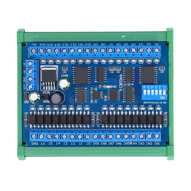16 Input 16 Output Expansion Board RS485 16 Channel Remote Control Switch Module PLC IO Module DC 6.5-30V For Smart Home PTC Camera