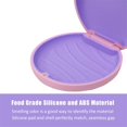 thumbnail image 4 of Retainer Case,Cute Slim Aligner Case Compatible with Invisalign,Customized Magnetic Closure Orthodontic Retainer Box (1PC Pink Purple + 1PC Black Cyan), 4 of 6