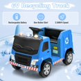 thumbnail image 5 of OLAKIDS Ride on Car, 6V Recycling Garbage Truck Electric Vehicle with Music, Horn, Warning Lights, Recycling Accessories Included, Toddlers Battery Powered Trash Toy for Boys Girls (Blue), 5 of 10