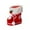 Red, variant on YUEVE Glass Food Storage Containers with Lids Christmas Candy Boots With Small Holiday Cnady Bag Christmas Tree Ornament Christmas Stocking Mini Santa Boots For Fireplace