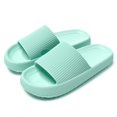 thumbnail image 1 of Zapatillas de plataforma antideslizantes para mujer, sandalias de suela suave Eva para playa, ocio, baño interior, Verano, 1 of 4