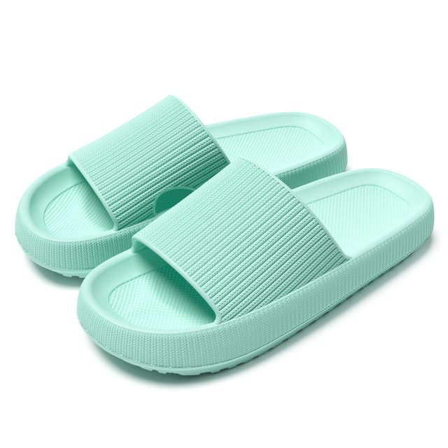 Zapatillas de plataforma antideslizantes para mujer, sandalias de suela suave Eva para playa, ocio, baño interior, Verano