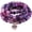 Purple Weathered Stone, variant on Women Men 108 Pcs Mala Beads Wrap Bracelet Necklace Yoga Charm Bracelet Natural Gemstone Jewellery