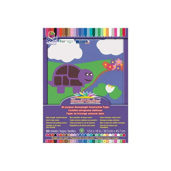 SunWorks - Paper - - 50 sheets - bright green - wood