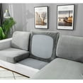 thumbnail image 7 of Velvet Stretch Cushion Cover Sofa Slipcover For L-Shaped Sofa Chaise Longue 1 2 3 Cushion Couch Sofa Cover Soft Furniture Protector -Dark green-Chair, 7 of 7
