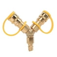 thumbnail image 2 of Gas Hose Splitter, 3/8 Inch Nature Gas Y Splitter Brass  for Outdoor Applications, 2 of 7