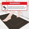thumbnail image 5 of Cotton Paradise 100% Cotton Bath Mats for Bathroom Floor Set of 2 Pack, 20x34 Soft Absorbent Washable Quick Dry Tub Bathmat, Brown, 5 of 7