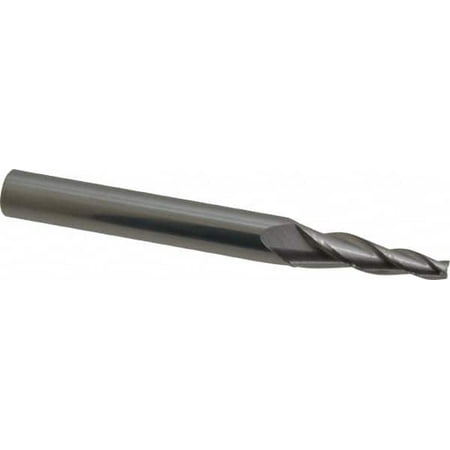 

Accupro 5° per Side 3/16 Small End Diam 1-1/4 LOC 3-Flute Solid Carbide Tapered Square End Mill