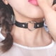 thumbnail image 5 of Gargantilla De Cuero Pu Estilo Punk Gargantilla Collar Resistente O Anillo Vintage Rock Gargantilla Para Conciertos Fiestas Cumpleaños 2 Uds Cateissary AP005650-00, 5 of 6