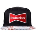 thumbnail image 2 of Budweiser Beer Label Brim Adjustable Snapback Hat, 2 of 5