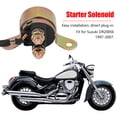 thumbnail image 2 of Starter Relay Solenoid, Gold Starter Relay Easy Ignition 3.0x1.8in Original Standard  For Motorcycle, 2 of 8