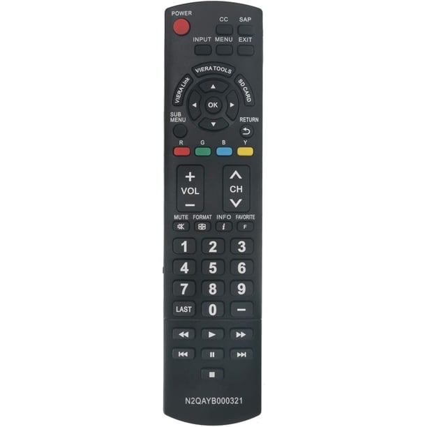 Control remoto para TV de Panasonic N2QAYB000321 TC-26LX14 TC-32LX14 TC-32LX14N TC-42PS14