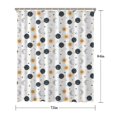 thumbnail image 5 of White Cosmic Pattern Shower Curtain 72"x84" ,Bathroom Decorative Shower Curtains Set with 12 Hooks,Modern Waterproof Washable Shower Curtain, 5 of 6