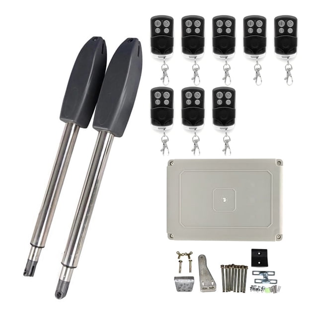 400KG Automatic Electric Swing Gate Opener Kit Pull Arm Drive Swing Door Operator Motor Actuator Multi Remote Control Optional For Driveway ,Ultra-Quiet Operation