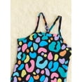 thumbnail image 2 of Baby Girl Allover Print Criss Cross Back One Piece Swimsuit, 2 of 4