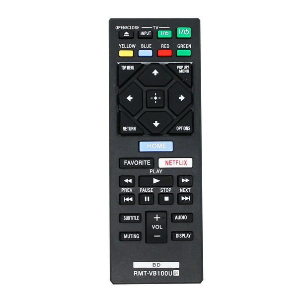 Télécommande de Remplacement BDPS1500 pour Lecteur de Disque Blu-ray VB100U - Compatible avec la Télécommande du Lecteur de Disque Blu-ray VB100U