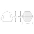 thumbnail image 3 of TFixol Hexagonal Instant Setup Camping Tent for 5-7 People, Waterproof & UV-Protected Outdoor Shelter with Panoramic Skylight, Black, 3 of 6