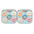 thumbnail image 7 of Xecao Colorful Donut for Foldable Car Sun Shades (2-Pack) offer sun protection with an easy-fold design for convenient windshield shading., 7 of 7