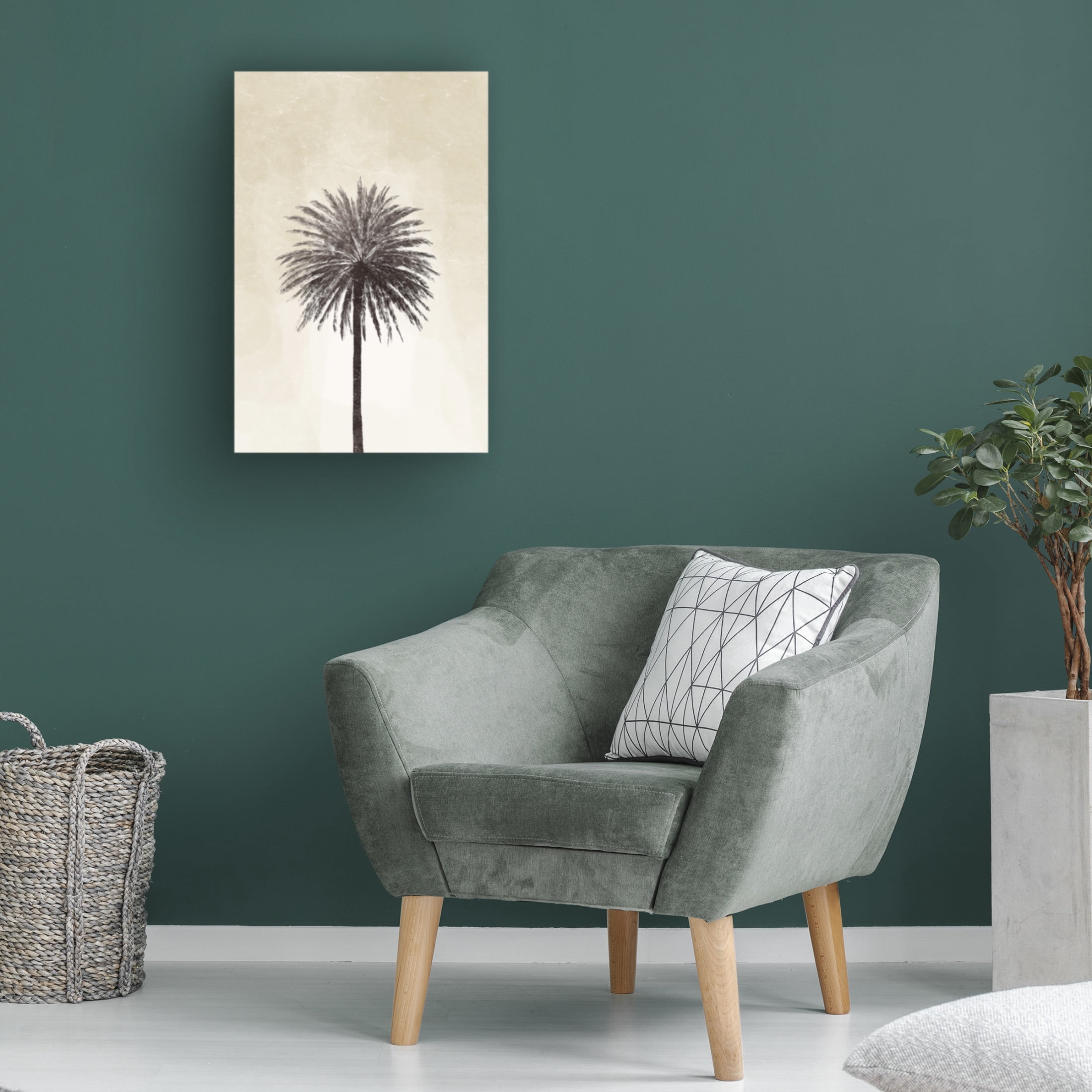 Canvas Wall Art - Yuyu Pont 'Palmera I' Wall Art for Living Room, Bedroom, or Office Décor by Trademark Fine Art - 16 x 24 Inches