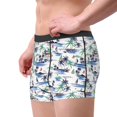 thumbnail image 2 of Pofeuu Hawaii Palms Print Men’s Boxer Briefs, Moisture-Wicking Underwear, Regular,Trunk-Small, 2 of 5