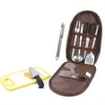 thumbnail image 2 of 8 Piece Set Cooking Tool Tableware Cookware Storage Bag Family Hiking Table Backpacking Outdoor Picnic for Kitchen Hiking Travel Pouch Bags Supply Green/8Pcs/Set, 2 of 8