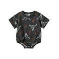 thumbnail image 2 of Western Baby Boy Girl Clothes 3M 6M 12M 18M 24M  Tshirt Romper Oversized Onesie Short Sleeve Bodysuit Infant Summer Outfits, 2 of 9