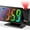 B, variant on Projection Alarm Clock With 180° Rotating Ceiling Projection Digital Temperature Display 7.8-Inch Mirror Screen 1 Pack