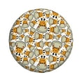 thumbnail image 4 of Spare Tire Cover, Giraffes Head Wheel Cover Tire Covers For Trailers Car Truck Camper Universal Tire Covering Fits Diameter14"-17", 4 of 4