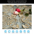 thumbnail image 4 of Faux tin ceiling tiles 3D embossed wall panels for Restaurant PL80 Smoked gold 10Pcs/pack, 4 of 9
