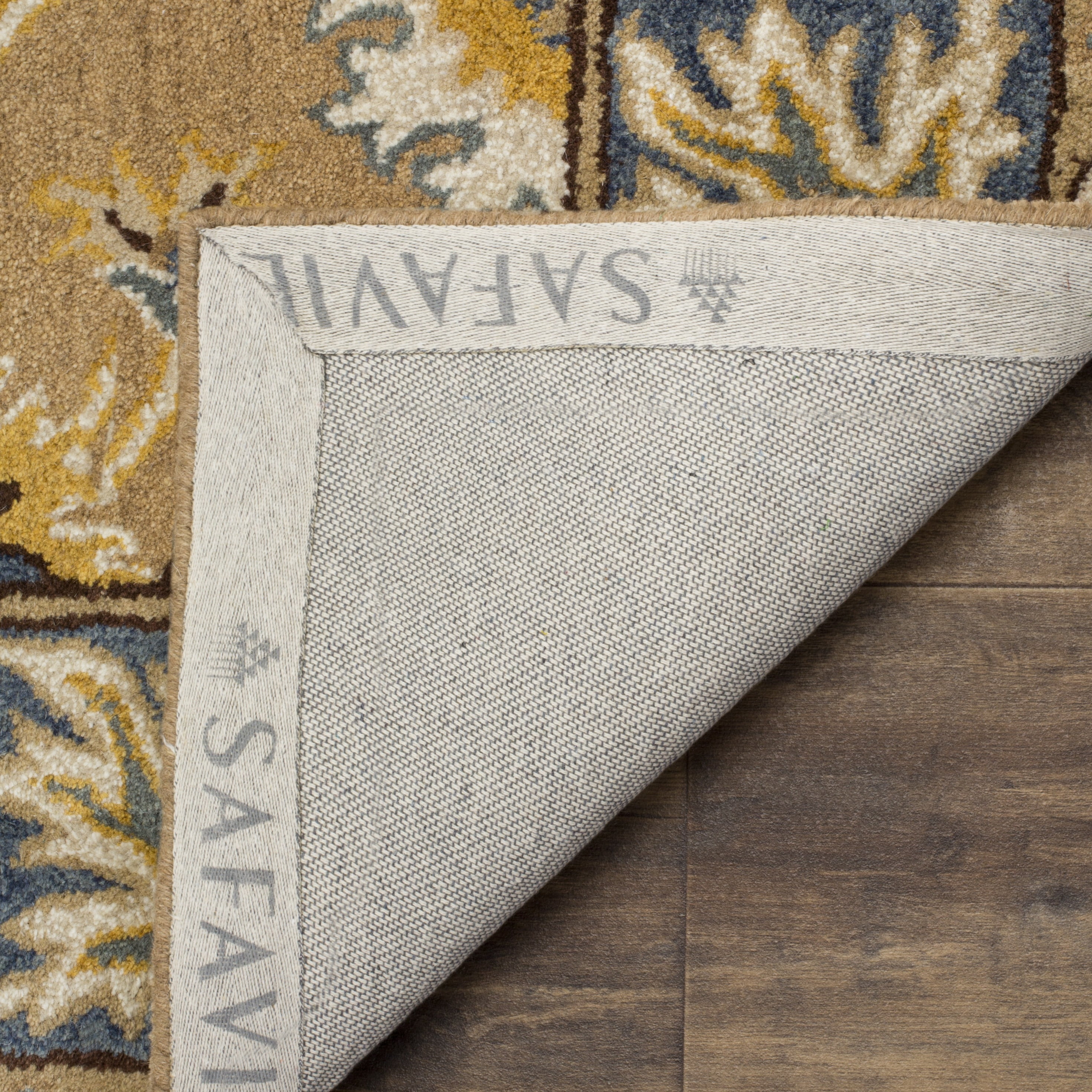 Safavieh Heritage Phipp Oriental Wool Runner Rug, Camel/Blue, 2'3" x 8'