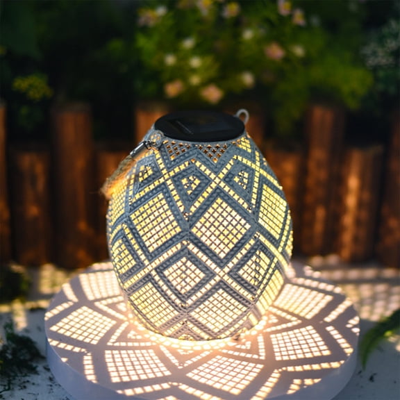 3 Packs Solar Lantern Lights Outdoor Hanging Metal LED Garden Decor for Patio Yard Porch Decoration Waterproof Solar Powered Lighting for Christmas Party