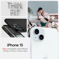 thumbnail image 2 of Funda Spigen Thin Fit para iPhone 15, carcasa rígida negra 2023, 2 of 7