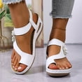 thumbnail image 4 of YOUYEDIAN Orthopedic Sandals for Women Summer Casual Arch Support Walking Shoes Comfy Slip on Non Slip Open Toe Slippers, 4 of 7