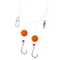 thumbnail image 2 of Mosiee 3Pcs Sand Swamp Perch Rig With Fishing Hooks 35Lb, 2 of 8
