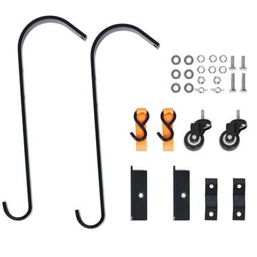 SKYSHALO Roof Ladder Hook Kit, Includes 2 Hooks with Durable Wheels & Rotating Bar, Sturdy Steel Construction for Enhanced Stability,Supports Up to 600 lbs, Simplifies Access to Sloped Roofs