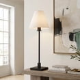 thumbnail image 3 of Evelyn&Zoe Clement 28" Modern Metal Table Lamp with White Cone Fabric Shade, 3 of 7