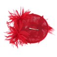 thumbnail image 3 of Sombrero de s Artificiales Fascinator de Pelo Diadema de Novia para Fiesta de Té, Cóctel rojo Baoblaze Fascinator de sombrero de mujer, 3 of 8