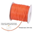 thumbnail image 3 of Beading Thread Bracelet Weave Bead Craft Cord 2mm 78M/Roll (85-Yards) Decorative String, Orange, 3 of 7