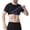 A-Blue157, variant on XIAONU Men Sweat Wicking Sauna Shirt Short Sleeve Crew Neck Pullover Top Quick Dry Sporty Workout Tee