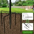 thumbnail image 4 of Wekvgz Iron Feeding Bird Bath Spike With 5 Pronged Base Decorative Rust Resistant Bird Feeder Standing Bath for Outdoor Garden Patio Yard Lawn, 4 of 13