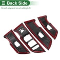 thumbnail image 6 of Unique Bargains Window Lift Switch Panel Trim Cover for Audi Q5L 2018 Front Rear Car Door Window Control Button Interior Accessories Carbon Fiber Black, 6 of 6