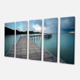 thumbnail image 2 of Pont en Bois pour Calmer l'Océan - Impression sur Toile Moderne, 2 of 3