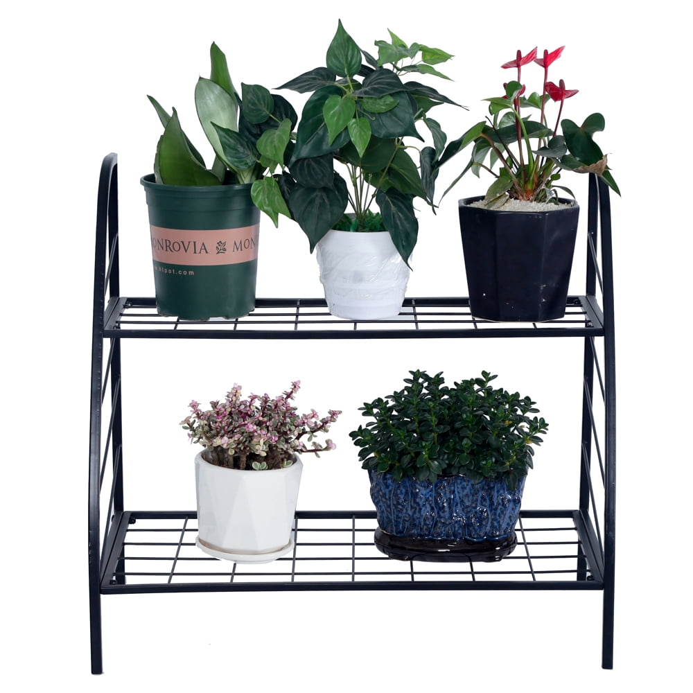 Private Jungle 2-Tier Indoor/Outdoor Metal Plant Stand, Flower Pots Holder, Plant Display Rack, Stand Shelf, Shoe Organizer, Utility Storage Organizer Rack Private Jungle 2-Tier Indoor/Outdoor Metal Plant Stand, Flower Pots Holder, Plant Display Rack, Stand Shelf, Shoe Organizer, Utility Storage Organizer Rack