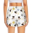 thumbnail image 4 of Uemuo Cute Cat Pattern Women's Athletic Shorts High Waisted Running Shorts with Liner Pockets Gym Elastic Workout Shorts-Medium, 4 of 9
