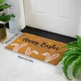 thumbnail image 4 of Carpet,Natural Coir Happy Easter Outdoor Doormat 18" x 30" | Non-Skid Rubber Backing for Porch & Front Door | Washable Spring Holiday Welcome Mat,A6,24"W*16"L, 4 of 9
