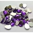 thumbnail image 3 of U8MO 200 Dark Purple Acrylic Flatback TearDrop Rhinestone Gems 10X14mm No Hole, 3 of 6