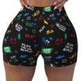 thumbnail image 2 of Susaid Gamepads Print Intensify Workout Shorts for Women Seamless Scrunch Short Gym Yoga Running Sport Active Exercise Fitness Shorts-XX-Large, 2 of 8