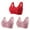 Red11, variant on lmcalzta 3PCS Women's Bras Breathable Front Button Bra Full Support No Underwire Everyday Underwear