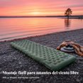 thumbnail image 4 of Abbraccia Colchón de camping individual, esterilla inflable automática, nylon ripstop 30D, portátil, 4 of 6